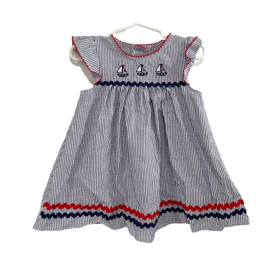 Good Lad Nautical Stripe Coastal Two Piece Toddler Baby Set 24 Months